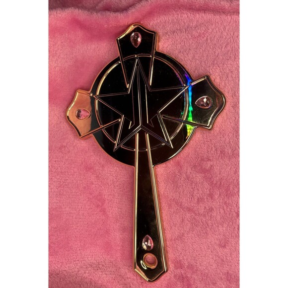 Jeffree Star Other - Jeffree Star Gold Cross Mirror Rare Limited Edition Retired Pink Religion NWOB